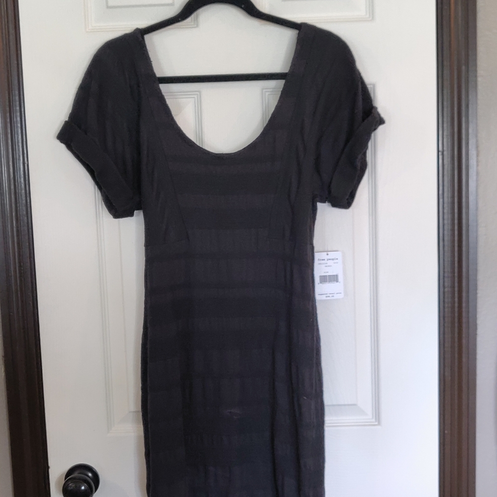 Black Free People Dress. Jersey stretch cotton. Size M